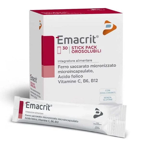 PHARMALINE Emacrit 30 Stick Pack Orosolubile
