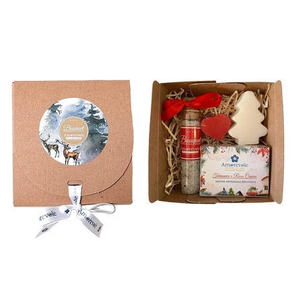 AMOREVOLE Kit Avana Sali Da Bagno + Saponette