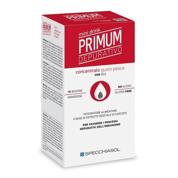 SPECCHIASOL Primum Depurativo Minidrink Pesca 15 Stick Da 10 ml