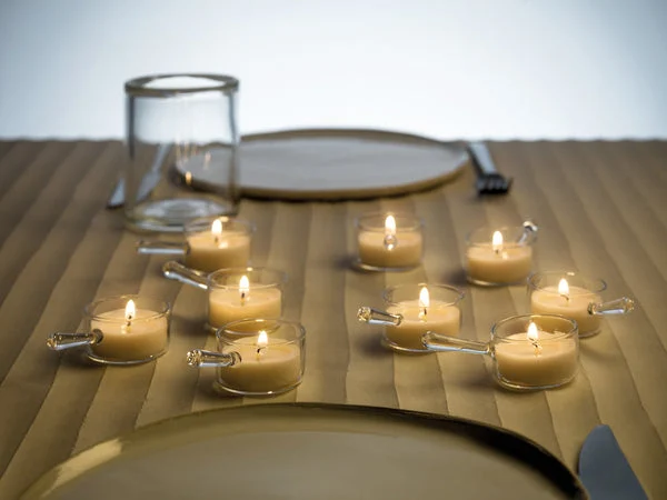 Lie, porta tealight di design in vetro - Blueside Emotional Design