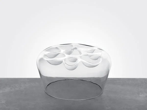 Lotus big, piatto alto reversibile con 8 cavità - Blueside Design Shop