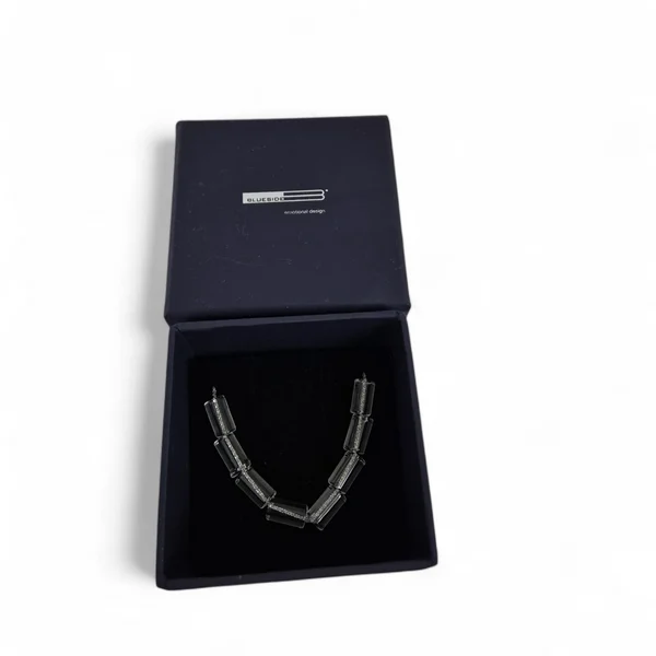 Birba, bracciale in vetro e argento - Blueside Emotional Design