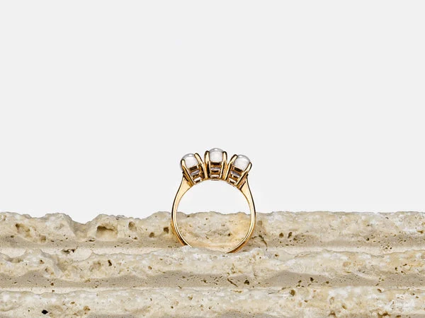 Anello Vera, trilogy in vetro e argento - Blueside Emotional Design