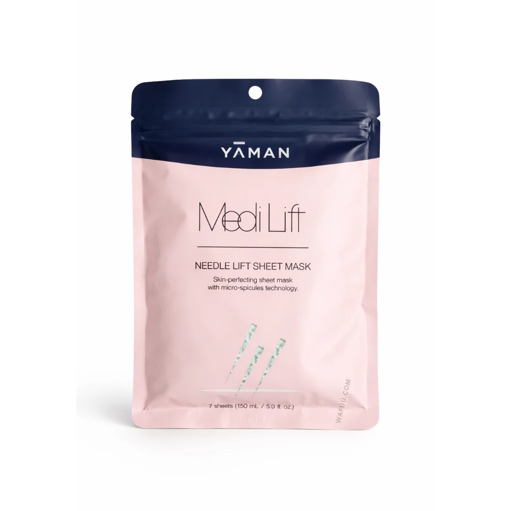 YA-MAN Maschera Viso in Tessuto Medi Lift Needle Lift 7 Fogli