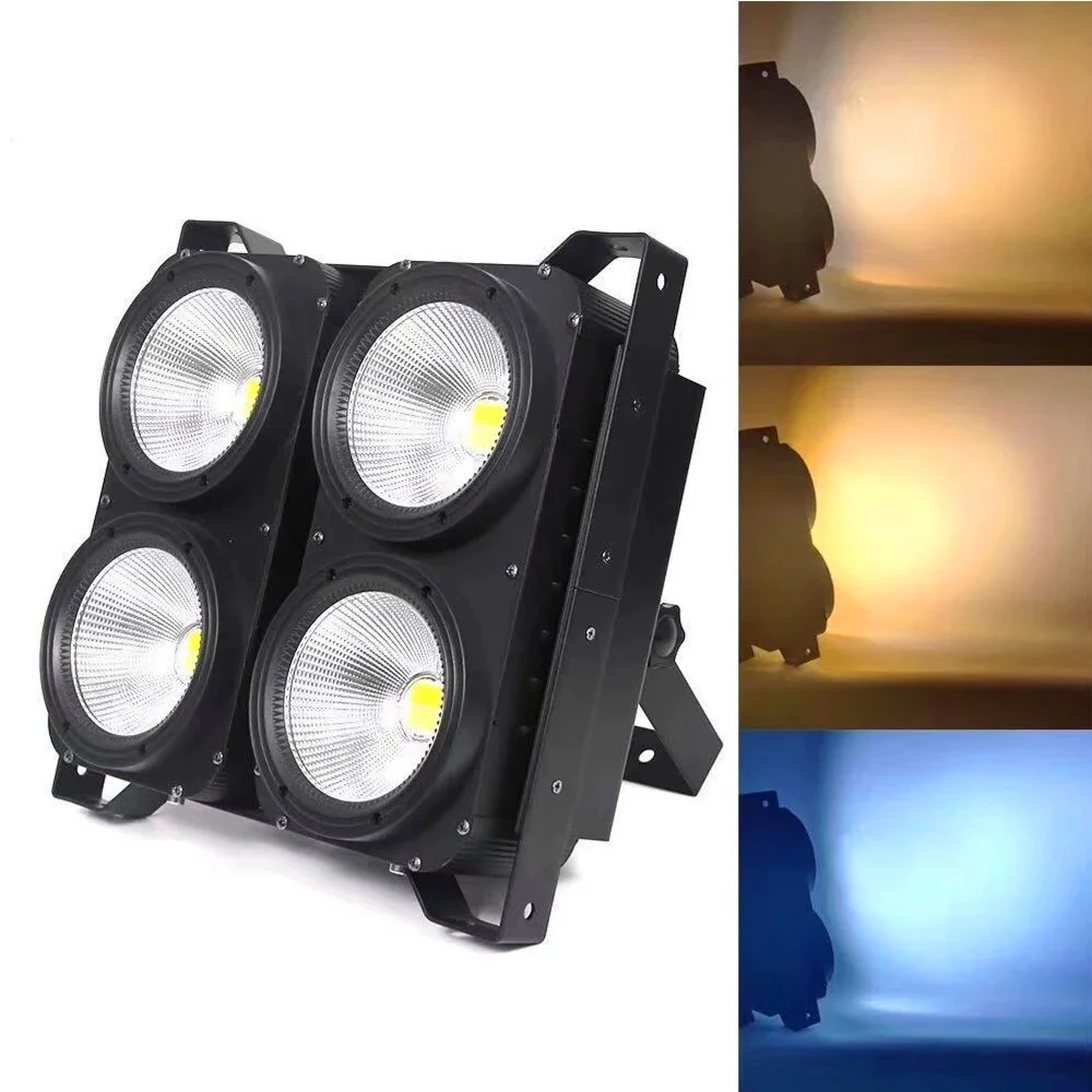 ACCECATORE LED 4 X 50 W BIANCO CALDO + NATURALE BLINDER DMX COLOR CHANGE STROBO - TrAdE Shop Traesio