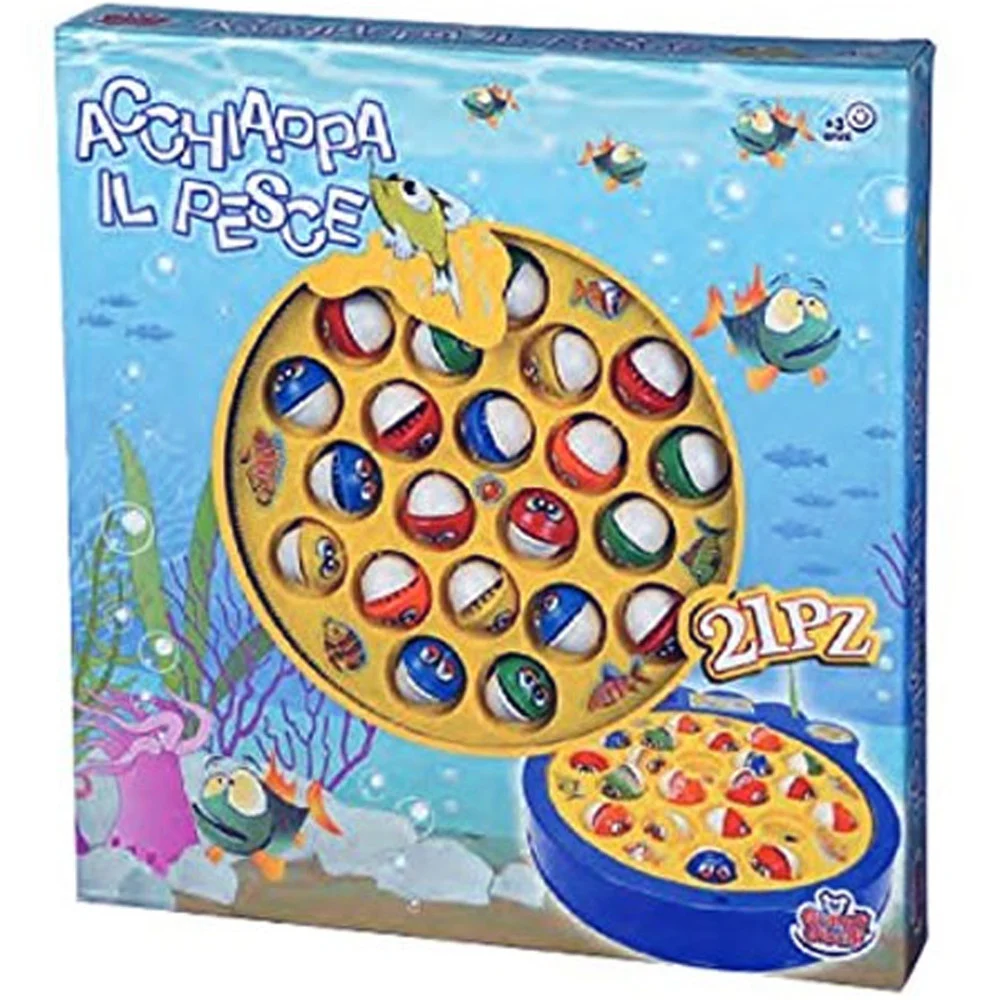 ACCHIAPPA IL PESCE GIOCO PESCA CON 21 PESCIOLINI GIOCO DA TAVOLO - TrAdE Shop Traesio