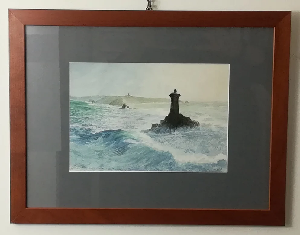 acquerello “faro la vieille, point du raz” - Arredamento marinaresco