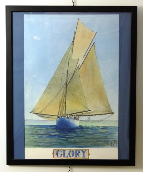 acquerello, ship portrait “glory” - Arredamento marinaresco
