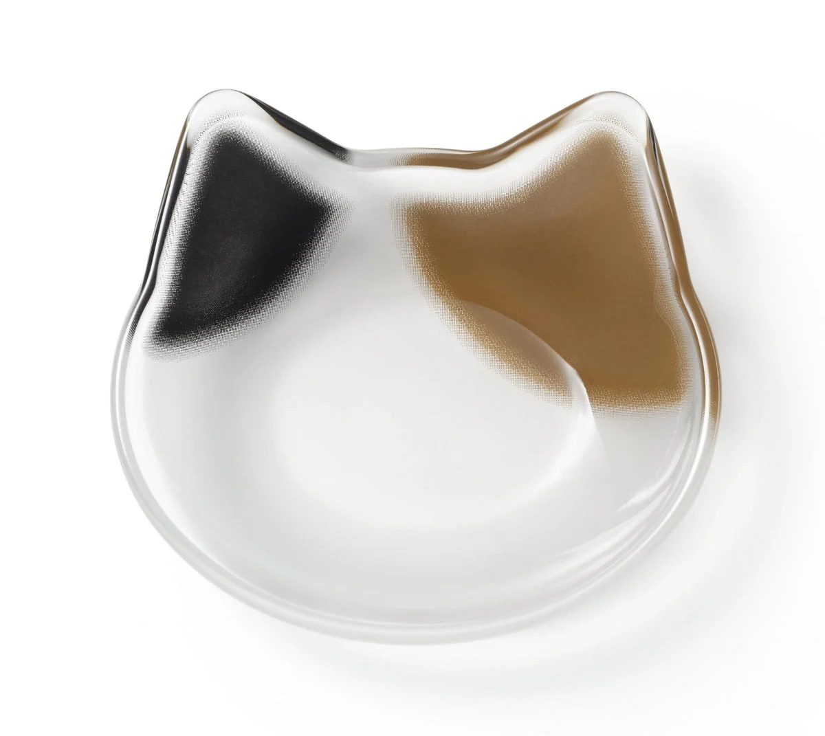 ADERIA Coconeco Piatto Piccolo in Vetro Fatta a Mano a Forma di Gatto Mikeneko 6831 Made in Japan