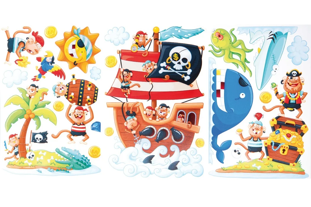 adesivi decorativi “isola dei pirati” - Prodotti vari