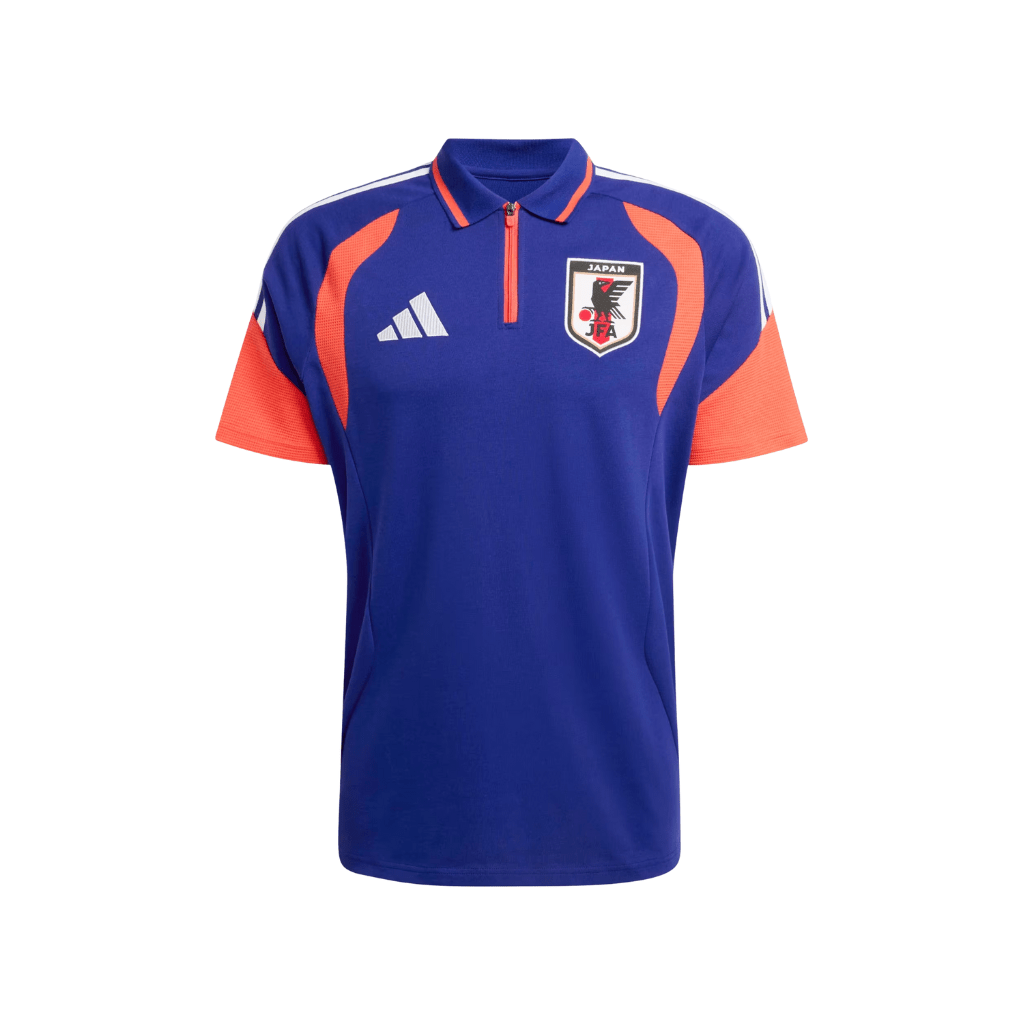 Adidas polo con zip Japan 26 Tiro Japan Blue