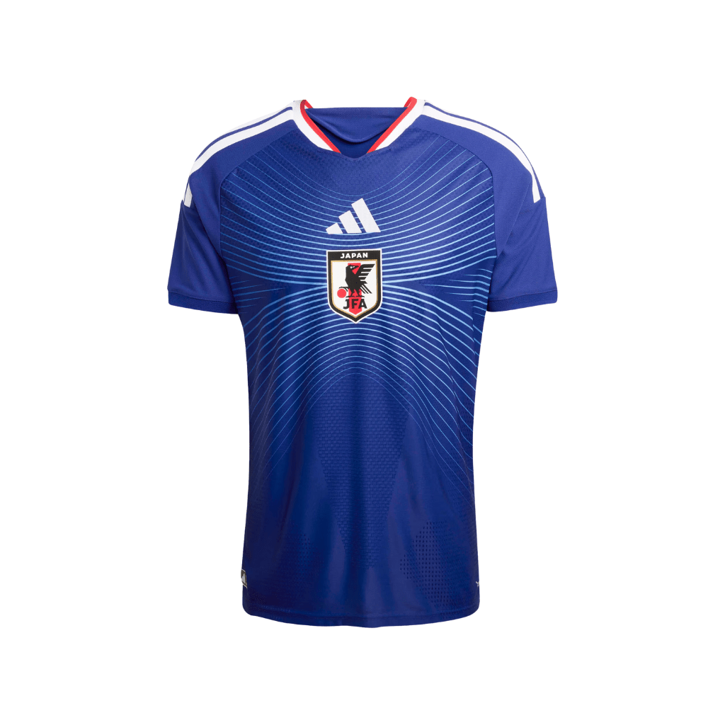 Adidas Maglia nazionale giapponese Home Authentic 2026 Japan Blue e Ash Blue