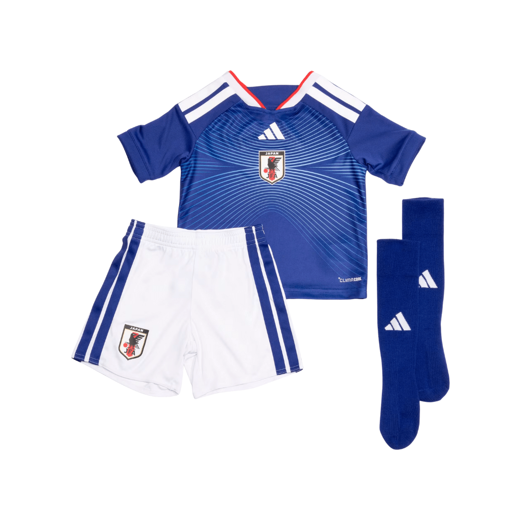 Adidas Set replica bambino Nazionale del Giappone 2026 Home blu Japan/blu cenere