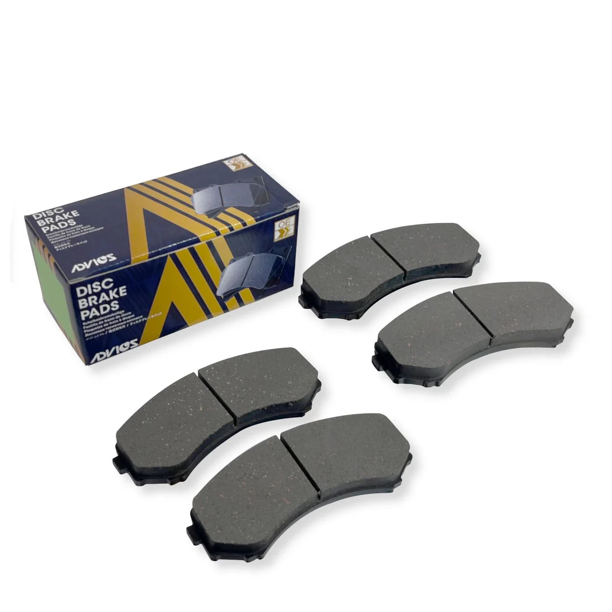 ADVICS Disc Brake Pads for TOYOTA Prius 4-Piece Kit (SN147)