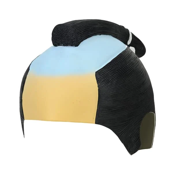Aico Parrucca Samurai Chonmage per Eventi Sportivi e Feste 290mm x 250mm x 50mm - WAFUU JAPAN