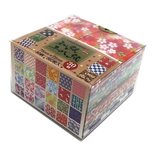 Aitoh Carta Origami Giapponese 360 Fogli 3 Pollici Colori Assortiti
