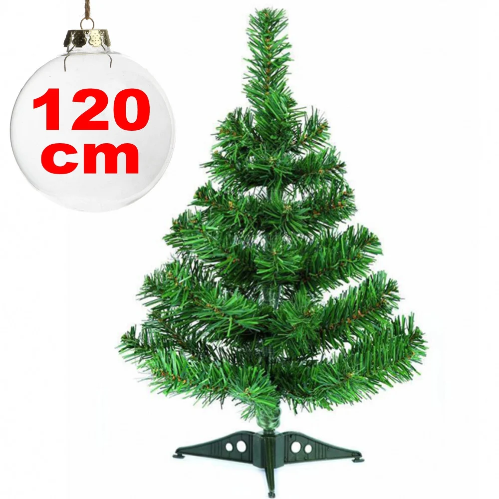 ALBERO DI NATALE SINTETICO 120CM DECORAZIONE DECORAZIONI PER CASA SCUOLA UFFICIO - TrAdE Shop Traesio