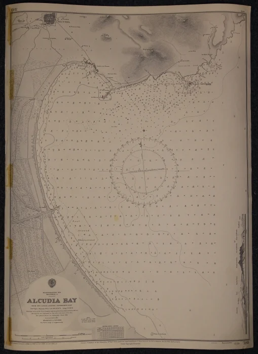 alcudia bay n. 3149 (1961) - Carte nautiche, da pesca…