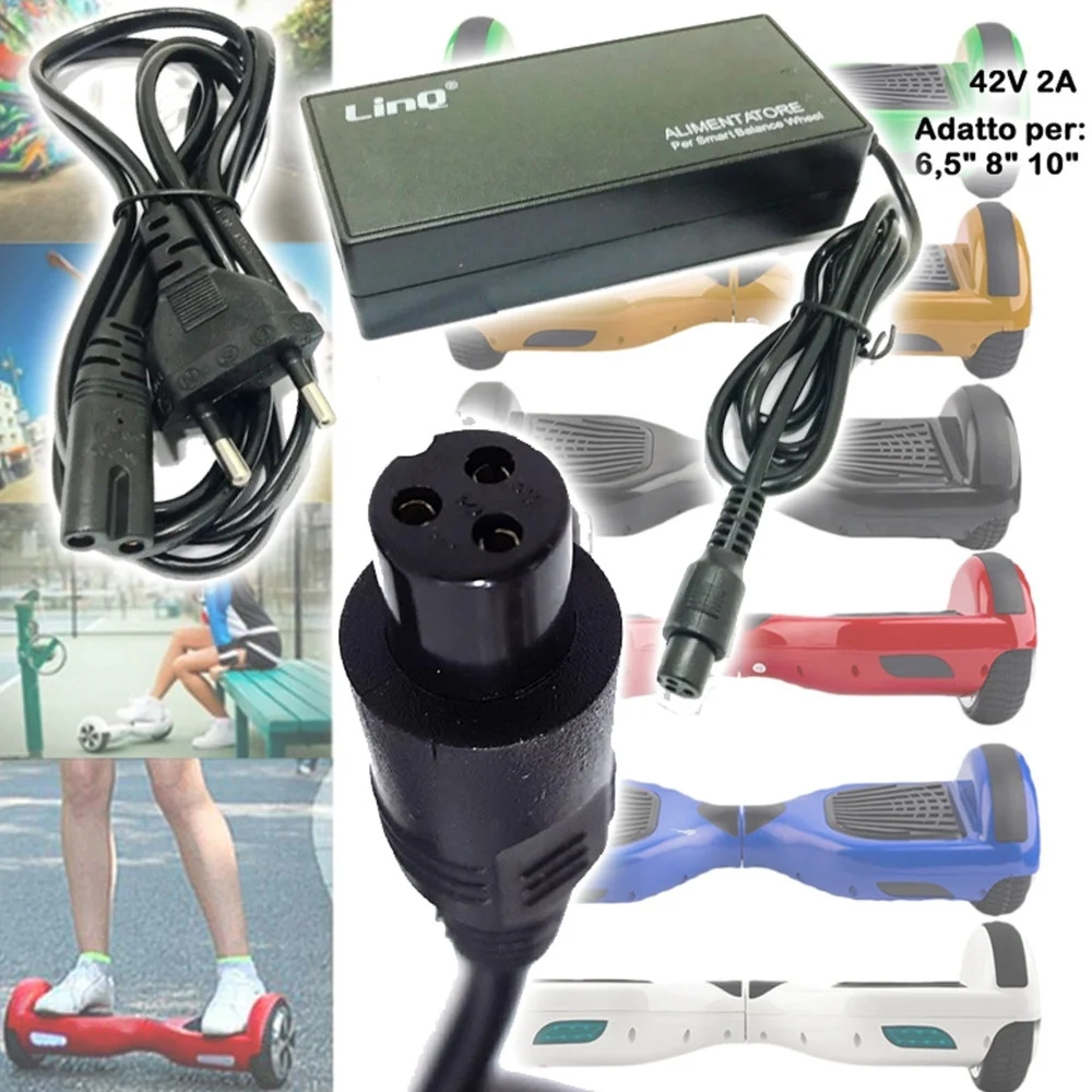 ALIMENTATORE CARICABATTERIA SMART BALANCE HOVERBOARD OUTPUT 42 V 2 AHM - TrAdE Shop Traesio