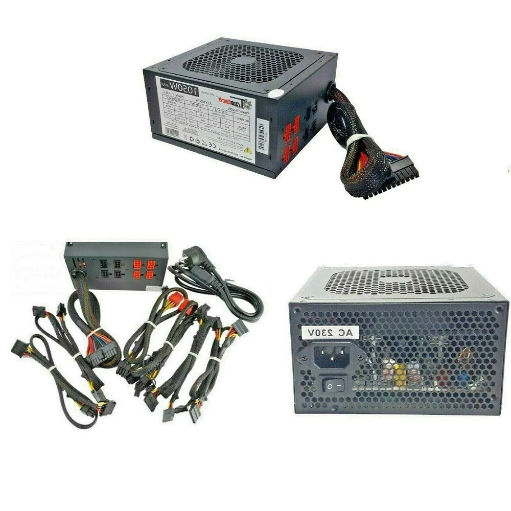 ALIMENTATORE PER PC DESKTOP 1050 W MODULARE ATX 20/24PIN SATA PCI-E MOLEX