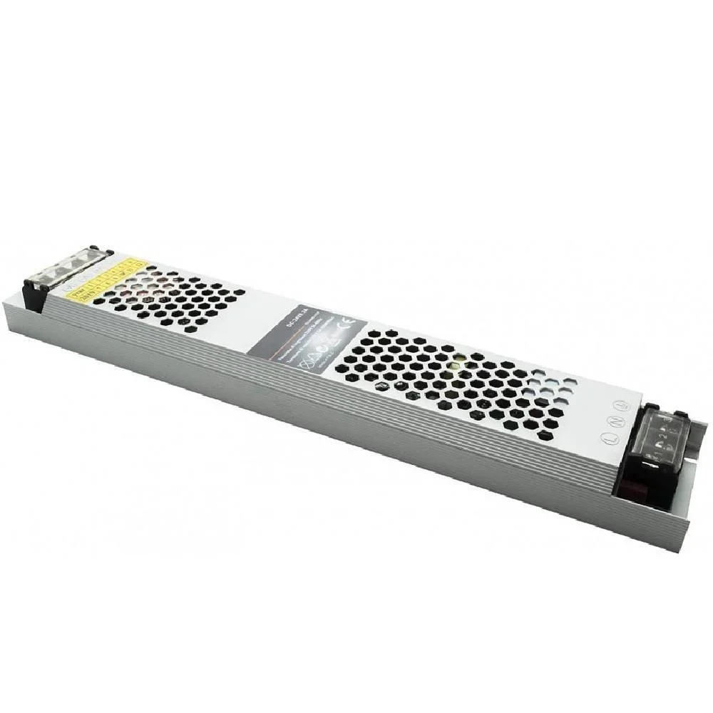 ALIMENTATORE STABILIZZATO 200WATT SLIM TRASFORMATORE 24V 8.3A 2 USCITE S24V-200W