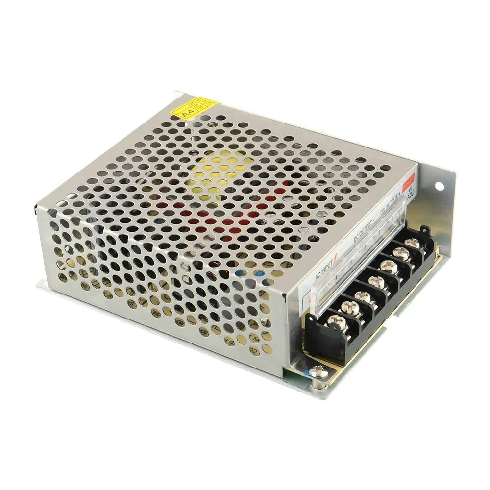 ALIMENTATORE TRASFORMATORE 220V STABILIZZATO 24V 5A TRIMMER PER LED TELECAMERA - TrAdE Shop Traesio