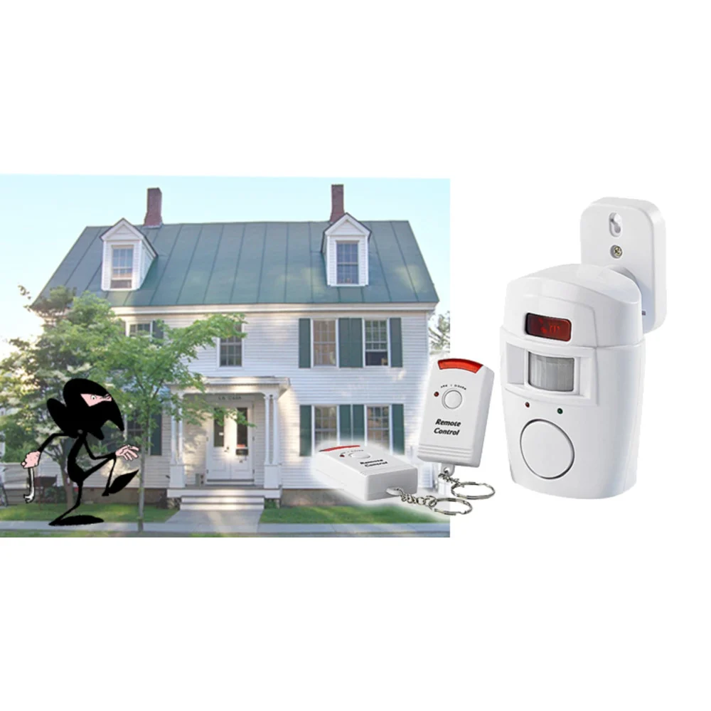 ALLARME ANTIFURTO CON SENSORE SIRENA 105 DB 2 TELECOMANDI CASA UFFICIO NEGOZIO - TrAdE Shop Traesio