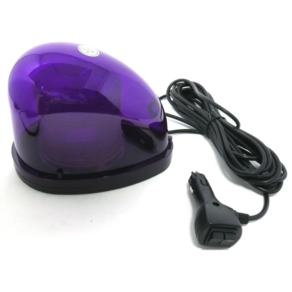 Alteed Luce Rotante LED 7 Modelli di Flash 12V 24V Viola
