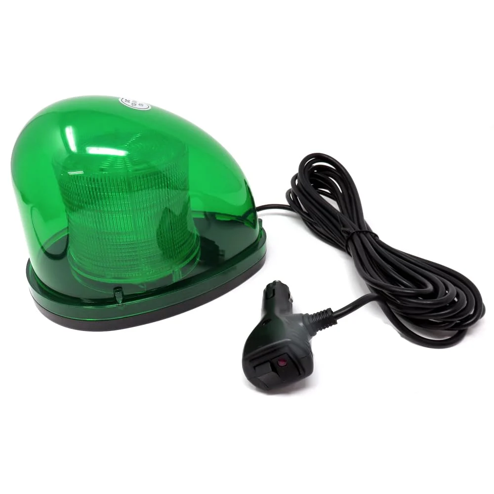 Alteed Luce Rotante LED 7 Modelli di Flash 12V 24V Verde