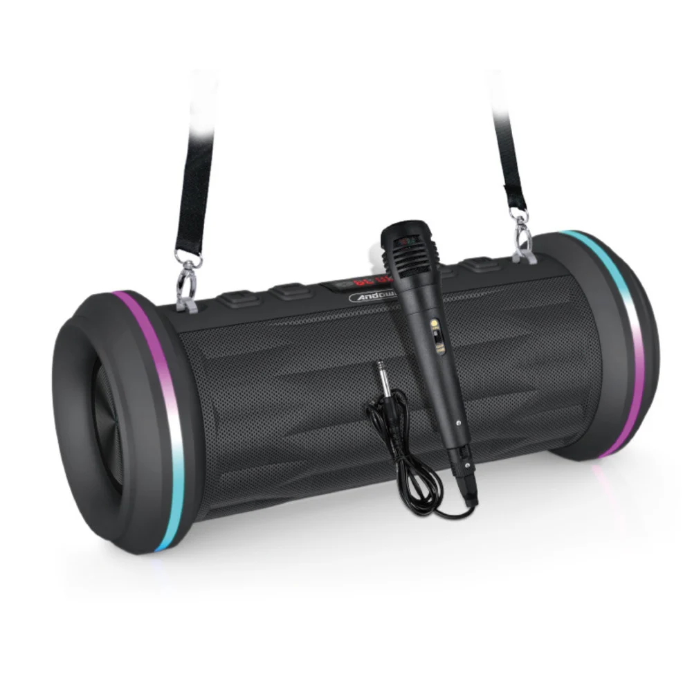 ALTOPARLANTE BLUETOOTH PORTATILE MICROFONO RADIO TWS USB FUNZIONE KARAOKE Q-YX8