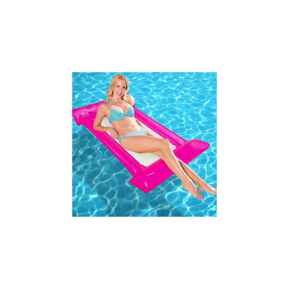 AMACA MATERASSINO GONFIABILE RELAX MARE SPIAGGIA PISCINA FONDO A RETE 2 COLORI - TrAdE Shop Traesio
