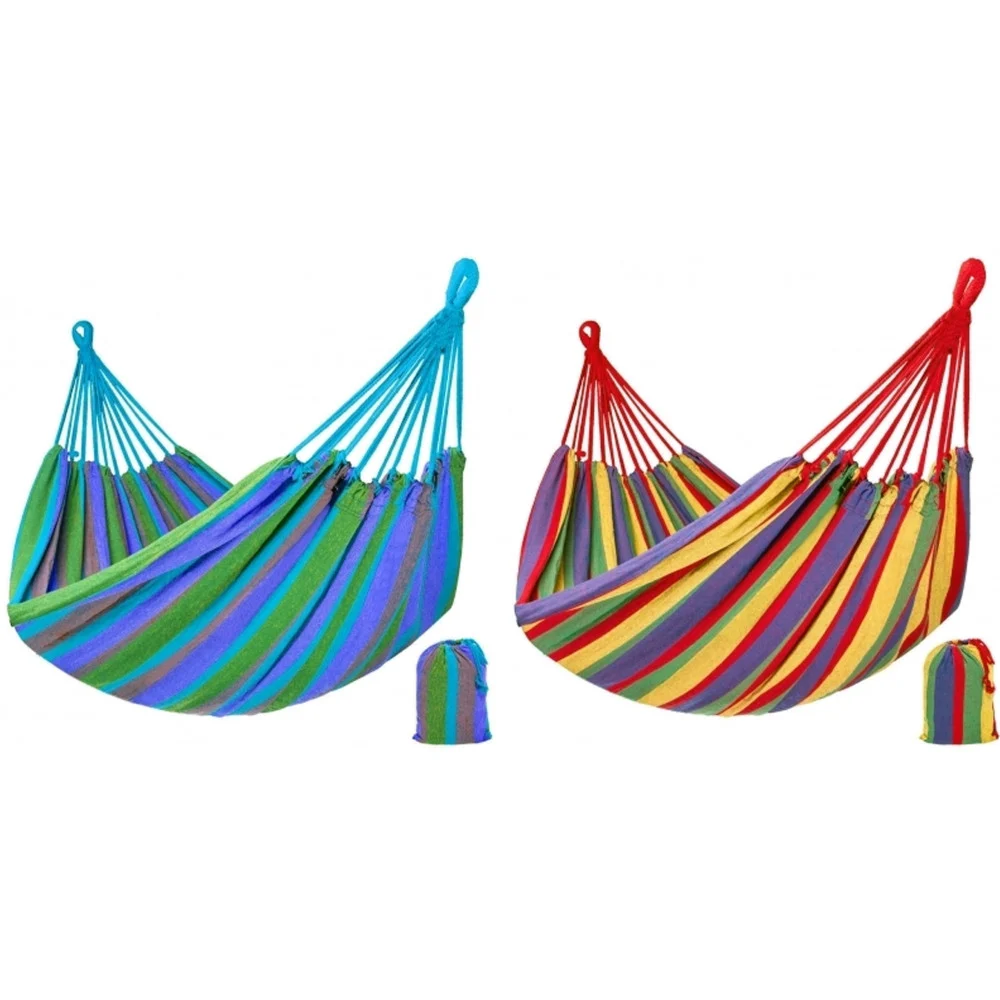 AMACA SACCO CON TELO COTONE SINGOLA 190X80CM CAMPEGGI RICHIUDIBILE TRASPORTABILE - TrAdE Shop Traesio