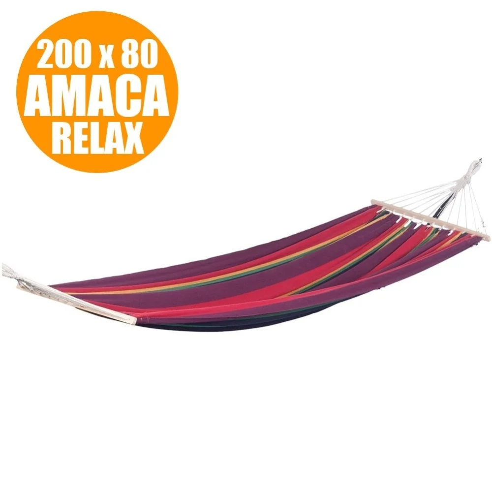 AMACA SINGOLA DA GIARDINO 200 X 80 CM CAPACITA' 100 KG COLORI ASSORTITI - TrAdE Shop Traesio