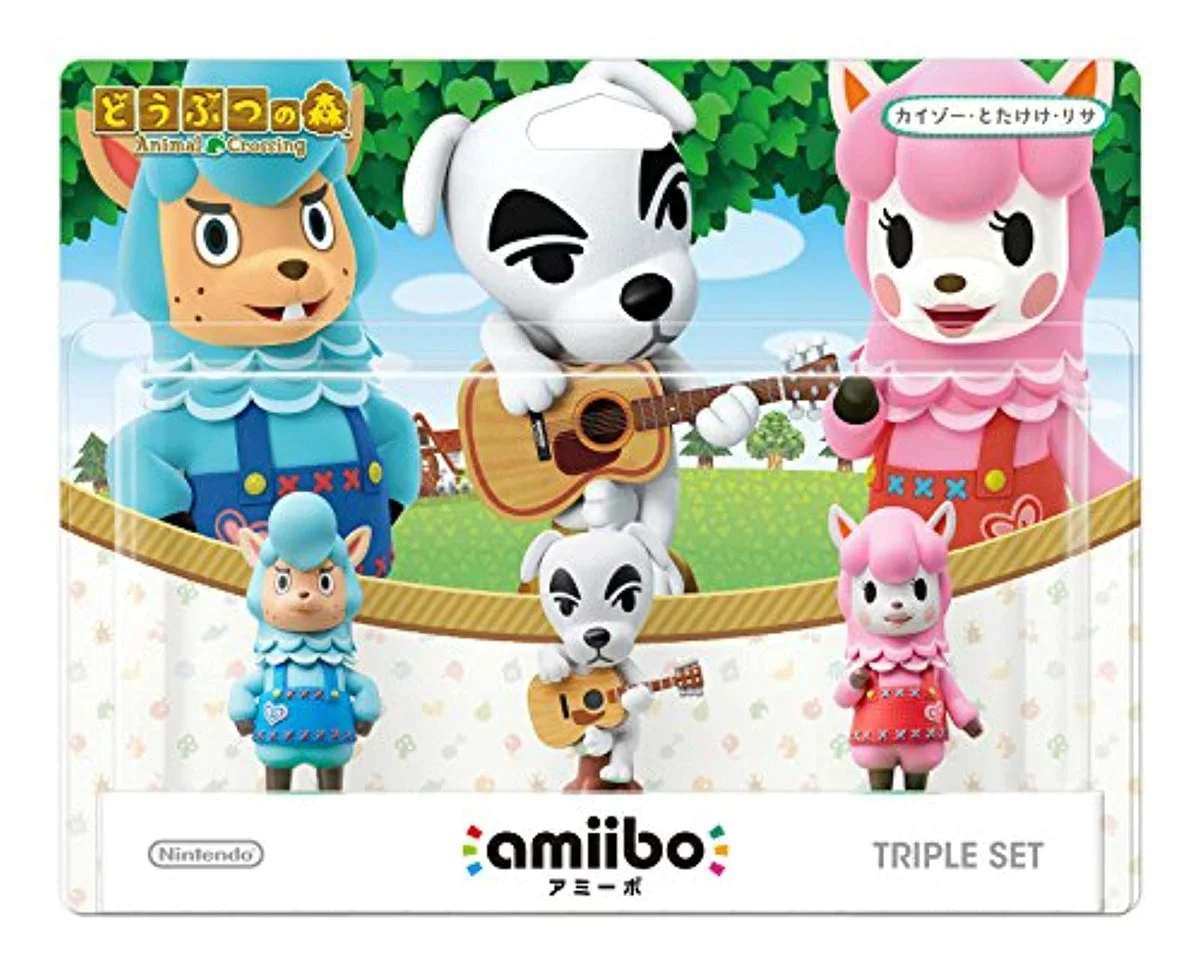 Amiibo set triplo Animal Crossing Kaizo Totakeke Lisa - Nintendo