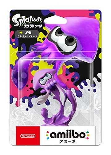 amiibo Squid Neon Purple Splatoon Series - Nintendo