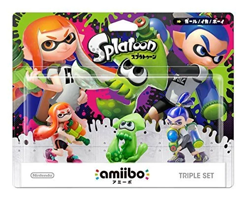 Amiibo Set Triplo Ragazza / Ika / Ragazzo Splatoon Series - Nintendo