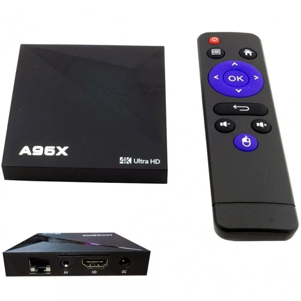 ANDROID 7.1 A96X TV 4K RAM QUAD-CORE CORTEX-A53 SMART 3 USB HDMI RJ45 SD
