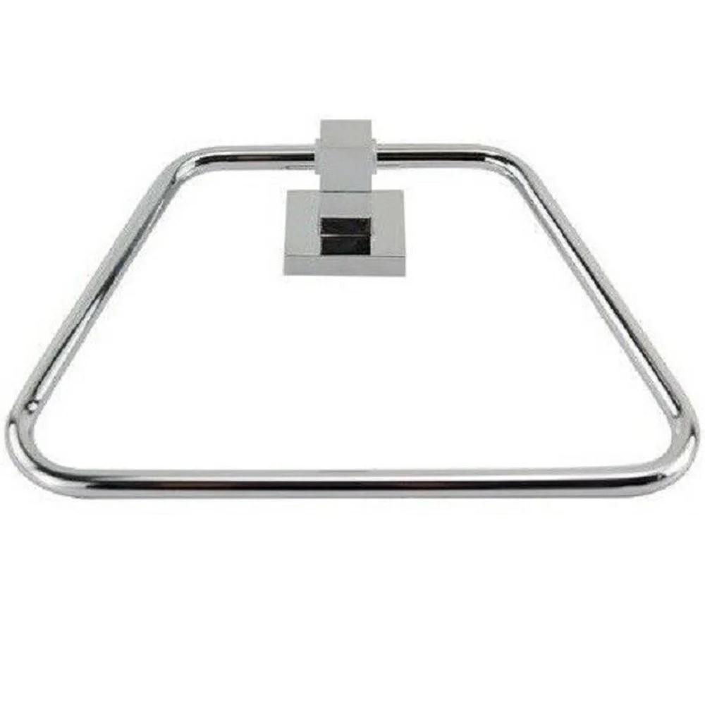 ANELLO PORTA ASCIUGAMANO ASCIUGAMANI FISSAGGIO A PARETE BAGNO SQUARE 22 CM 59183 - Cleafe