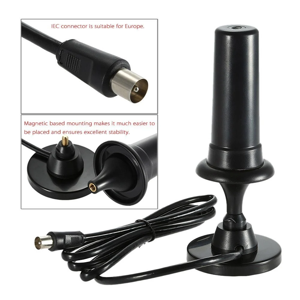 Antenna TV Digitale 36dBi ad Alto Guadagno Full HD 1080p VHF DVB Connettore IEC - TrAdE Shop Traesio