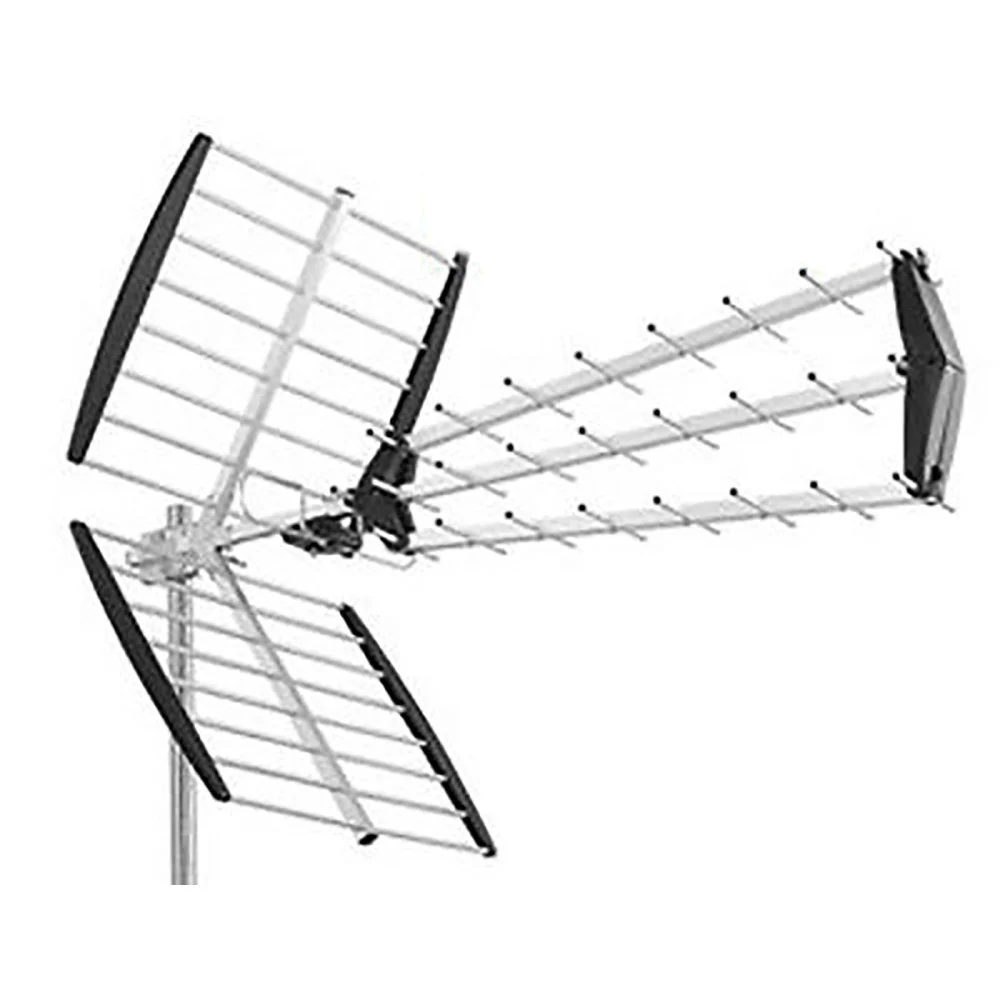 ANTENNA TV UHF DVB-T DIGITALE ESTERNO 28 DB HD 43 ELEMENTI DQ-655