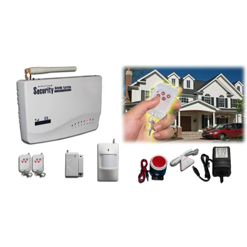 ANTIFURTO SISTEMA DI ALLARME SENZA FILI WIRELESS CON COMBINATORE GSM SIRENA CASA - TrAdE Shop Traesio