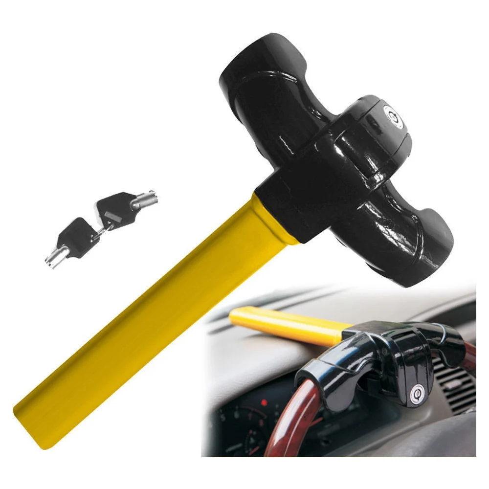 ANTIFURTO UNIVERSALE SICUREZZA AUTO BLOCCA STERZO VOLANTE BLINDOSTERZO MACCHINA - TrAdE Shop Traesio