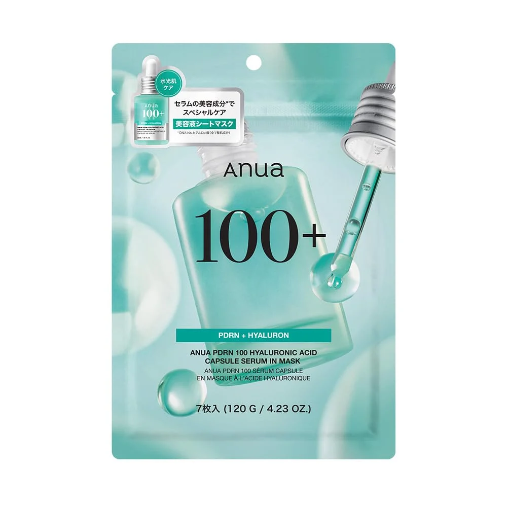 ANUA Maschere viso in tessuto PDRN acido ialuronico 7 fogli