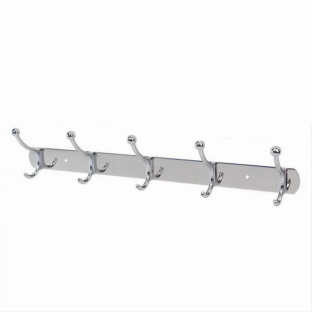 APPENDINO APPENDI ABITI MULTIUSO CON 5 GANCI FINITURA CROMO LUCIDO 44,5CM 52671 - Cleafe