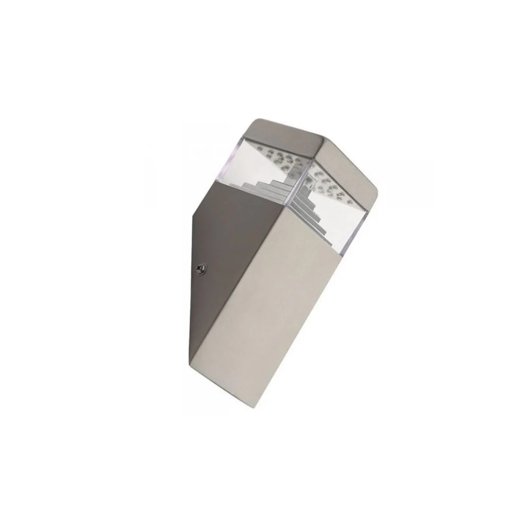 APPLIQUE A PARETE IN ACCIAIO 32 LED LAMPADA DA ESTERNO GIARDINO TERRAZZO fredda - TrAdE Shop Traesio