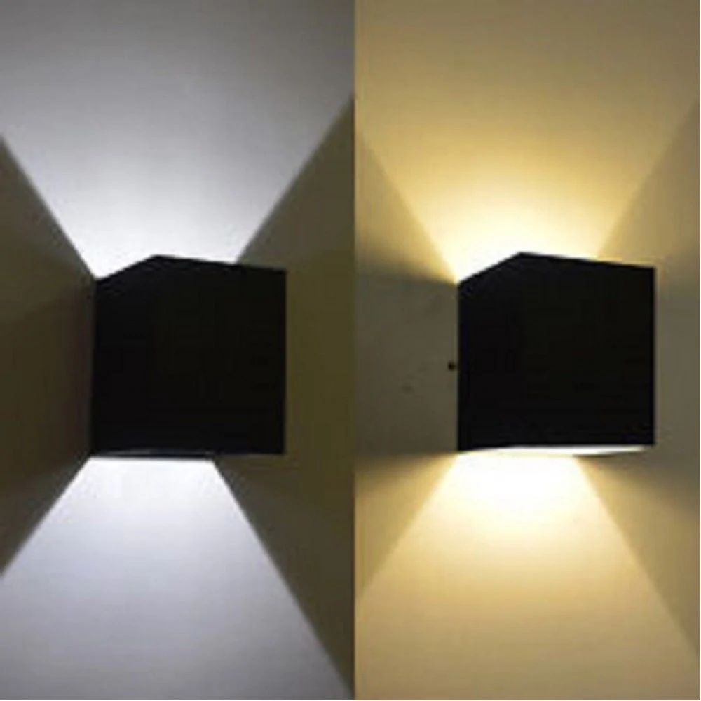 APPLIQUE CUBO LED 40W PER USO ESTERNO IP65 DOPPIA LUCE REGOLABILE 3600 LUMEN - TrAdE Shop Traesio