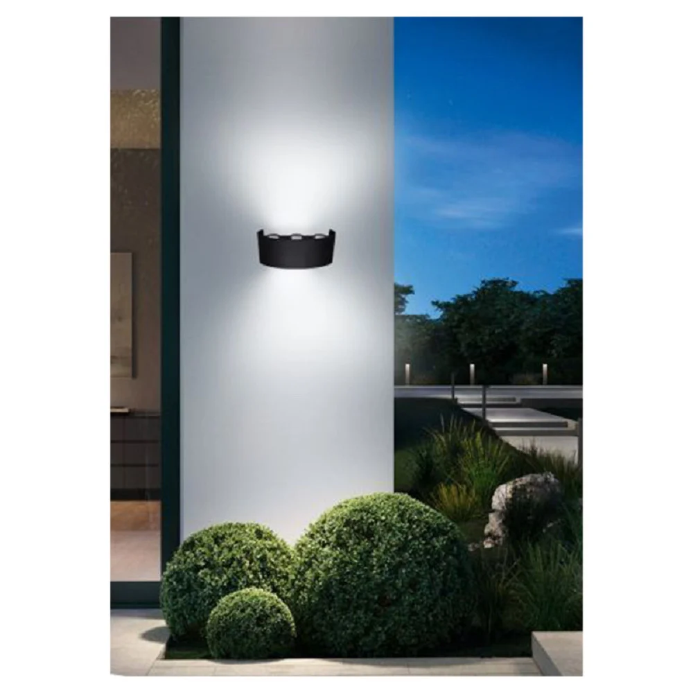 APPLIQUE ESTERNO LED 16 W CROWN IP65 UP & DOWN NERO LUCE CALDA FREDDA NATURAL - TrAdE Shop Traesio