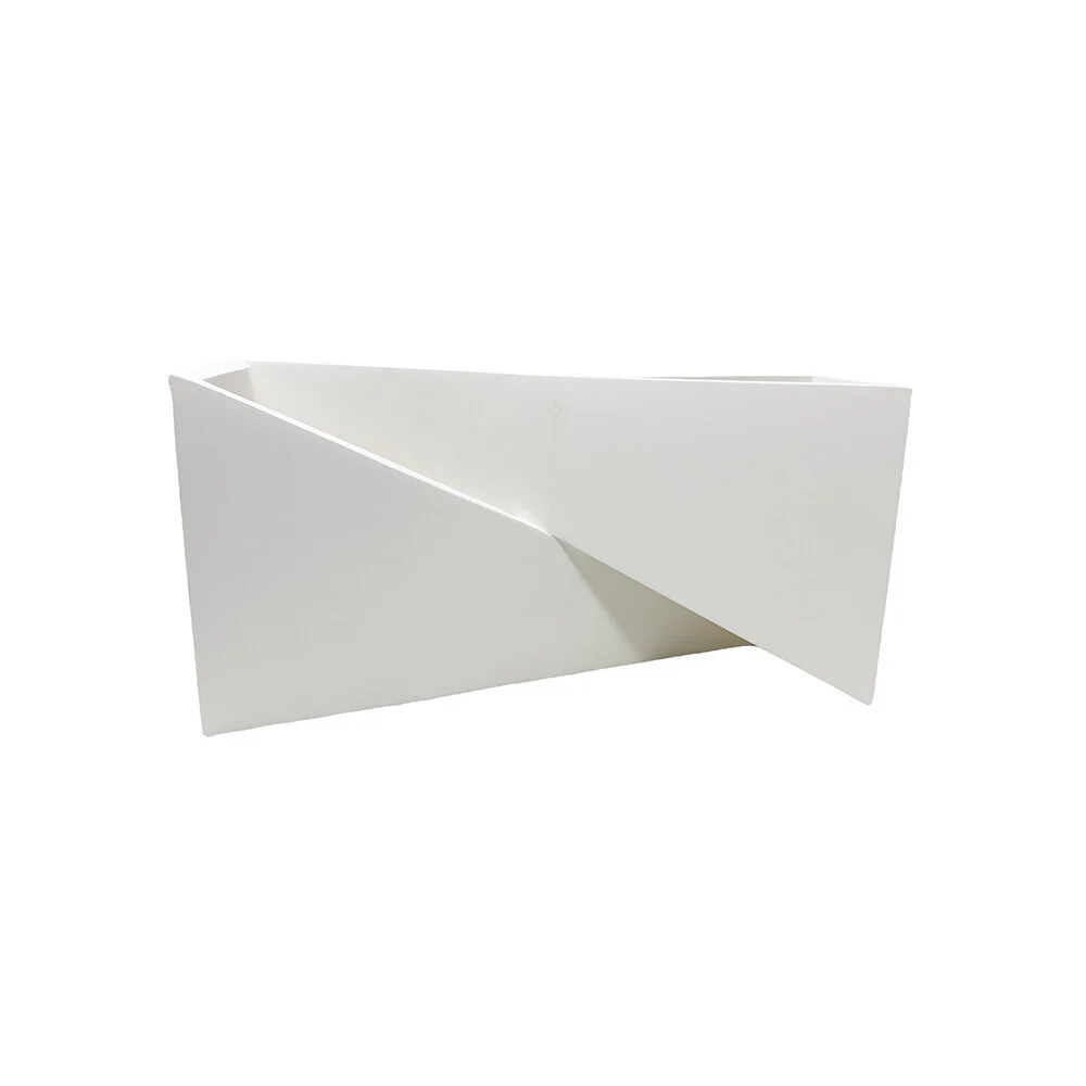 APPLIQUE IN GESSO CON FORMA ASIMETRICA DOPPIA EMISSIONE LUCE G9 DA PARETE GS-E73