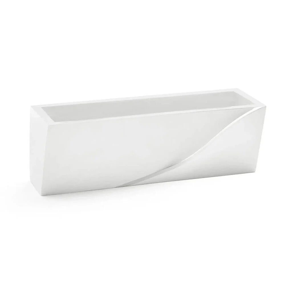 APPLIQUE IN GESSO RETTANGOLARE INTAGLIO DOPPIA LUCE LED ATTACCO G9 PARETE GS-E78