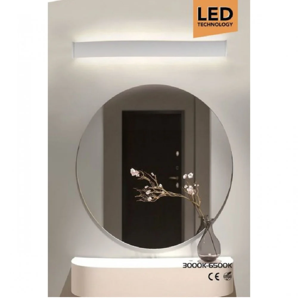 APPLIQUE LAMPADA DA SPECCHIO PARETE BAGNO LINEARE 9 WATT LUCE UP&DOWN 31 CM F09 - TrAdE Shop Traesio